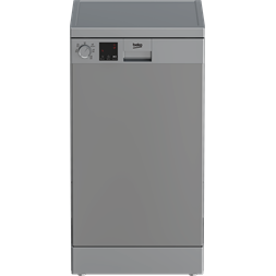 Beko DVS05024S ezüst, programok száma: 5, keskeny szabadonálló, 10 terítékes mosogatógép 
