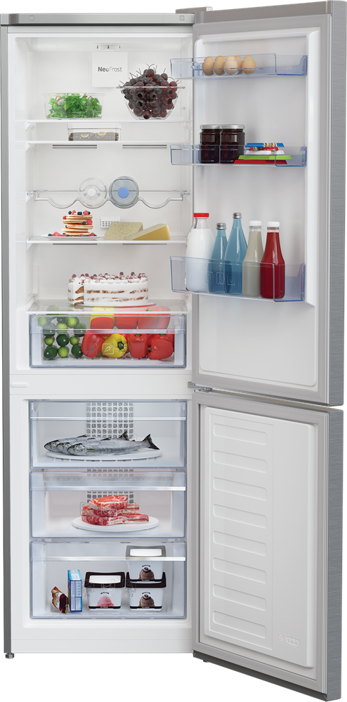 Beko RCNA 366K40XBN inox alulfagyasztós hűtőszekrény