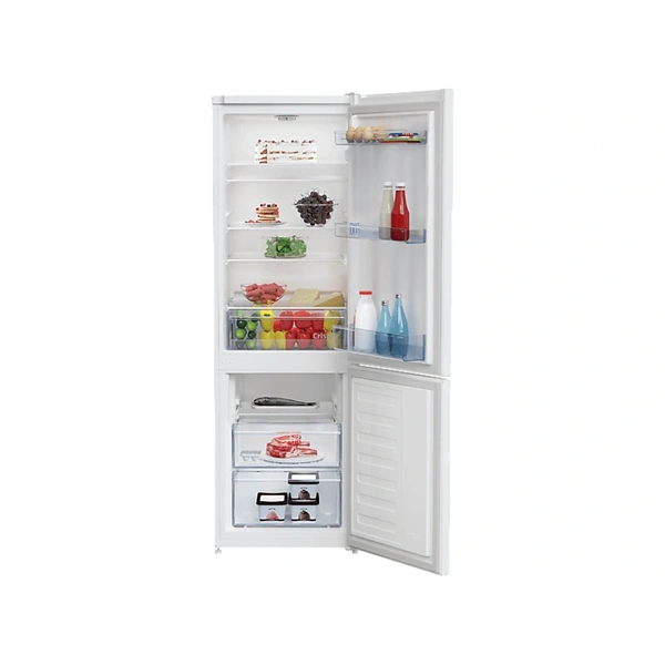 Beko RCSA270K40WN fehér, alulfagyasztós, Hűtő:175L, Fagyasztó:87L, hűtőszekrény (Újszerű)