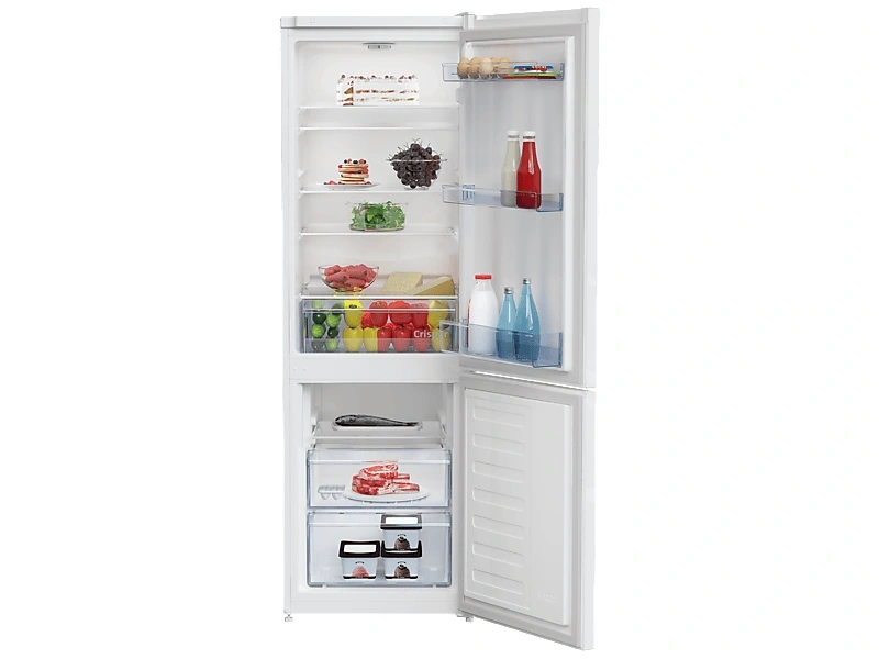 Beko RCSA270K40WN fehér, alulfagyasztós, Hűtő:175L, Fagyasztó:87L, hűtőszekrény (Újszerű)