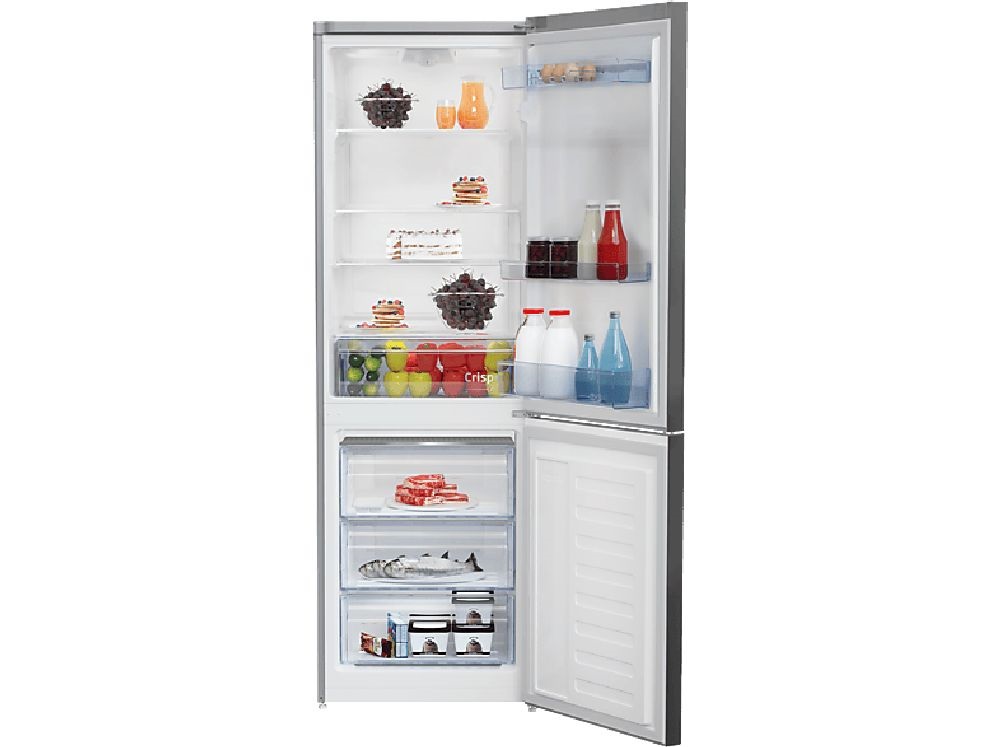 Beko RCSA330K40SN ezüst, alulfagyasztós, Hűtő:205L, Fagyasztó:95L, hűtőszekrény
