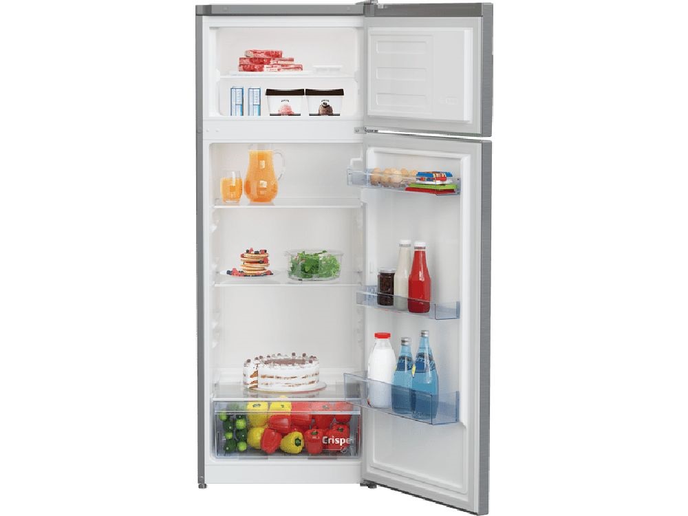 Beko RDSA240K40SN ezüst, felülfagyasztós, Hűtő:177L, Fagyasztó:46L, hűtőszekrény