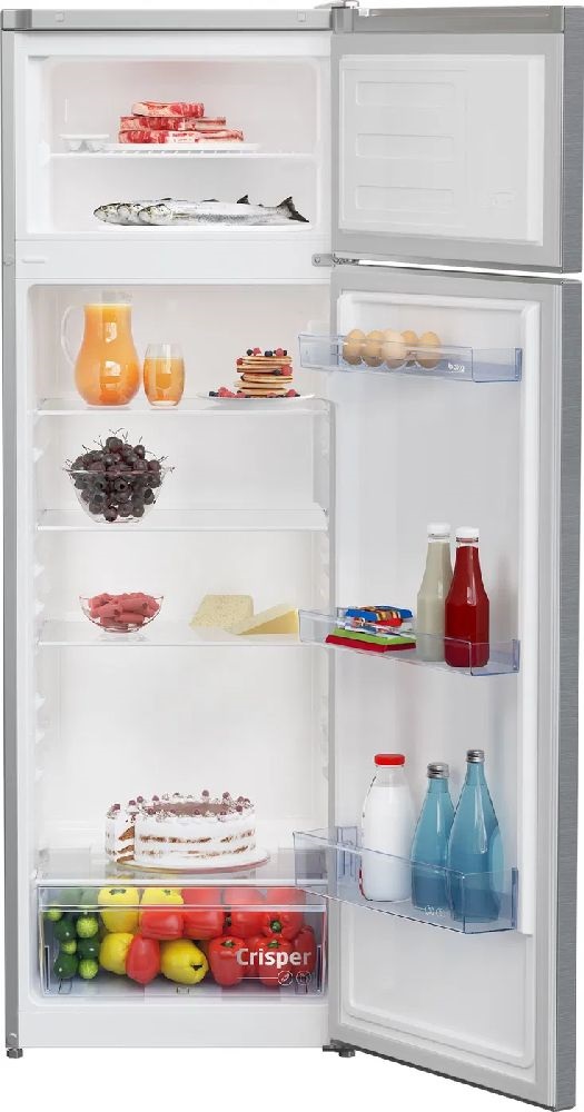 Beko RDSA280K40SN ezüst, felülfagyasztós, Hűtő:204L, Fagyasztó:46L, hűtőszekrény