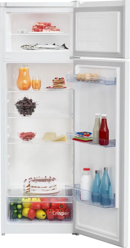 Beko RDSA280K40WN fehér, felülfagyasztós, Hűtő:204L, Fagyasztó:46L, Minfrost hűtőszekrény