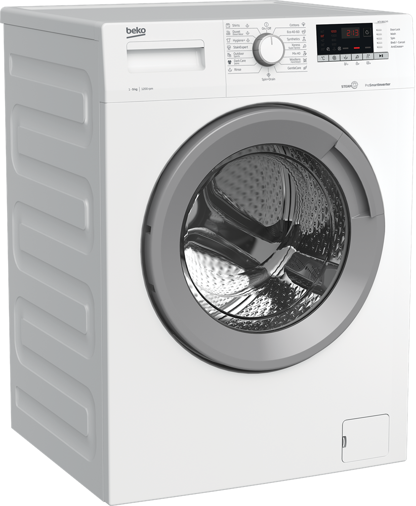 Beko WTV 9612 XS fehér, elöltöltős, max.1200ford., 9 kg, mosógép