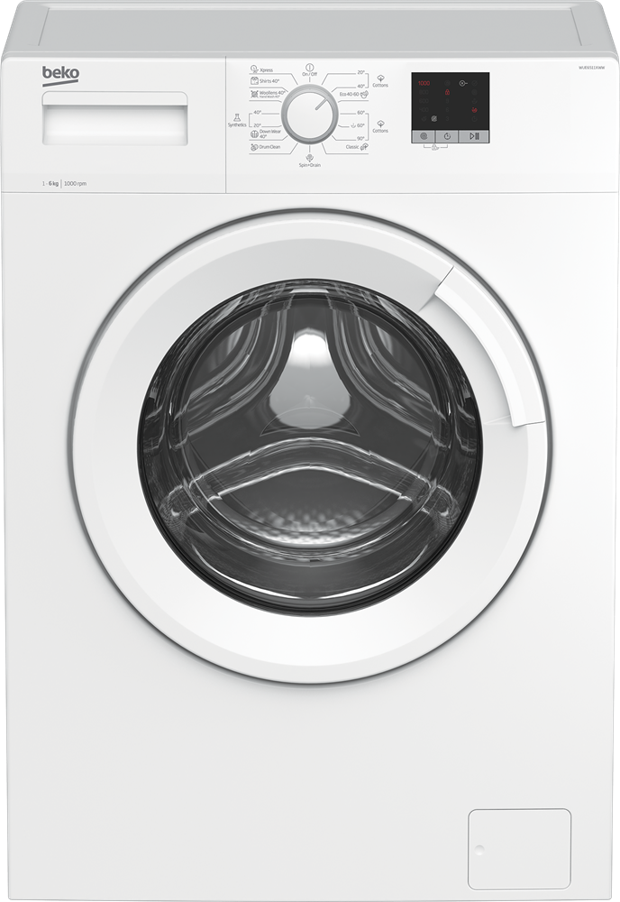 Beko WUE6511XWW fehér, elöltöltős, keskeny, max.1000ford., 6 kg, mosógép