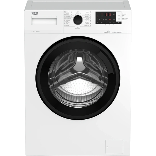 Beko WUE7612XBWS fehér, elöltöltős, keskeny, max.1200ford., 7 kg, mosógép (Újszerű)