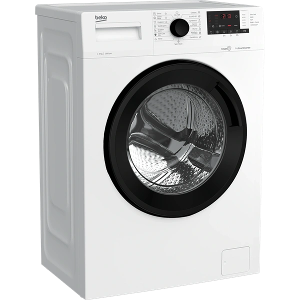 Beko WUE7612XBWS fehér, elöltöltős, keskeny, max.1200ford., 7 kg, mosógép (Újszerű)