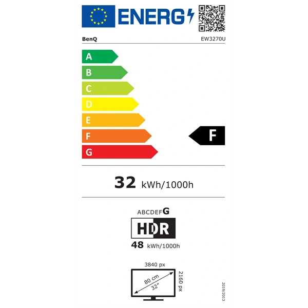 BenQ 32" EW3270U UHD AMVA DP/HDMI LED monitor