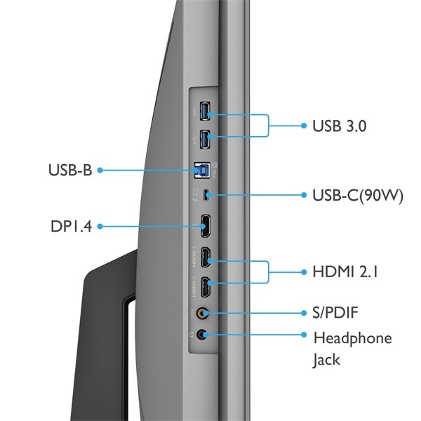 BenQ 48" EX480UZ UHD IPS 120Hz USB-C/HDMI/USB-A/DP monitor