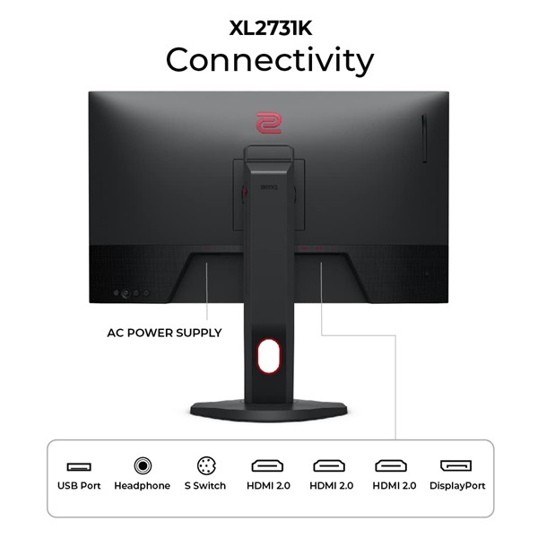 BenQ ZOWIE 27" XL2731K FHD TN 165Hz HDMI/DP monitor