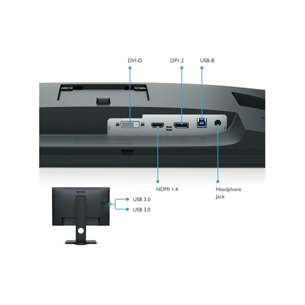 Benq 24,1" SW240 WUXGA IPS DP/DVI/HDMI/USB fekete LED monitor