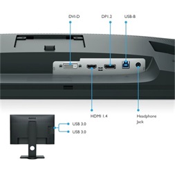Benq 24,1" SW240 WUXGA IPS DP/DVI/HDMI/USB fekete LED monitor