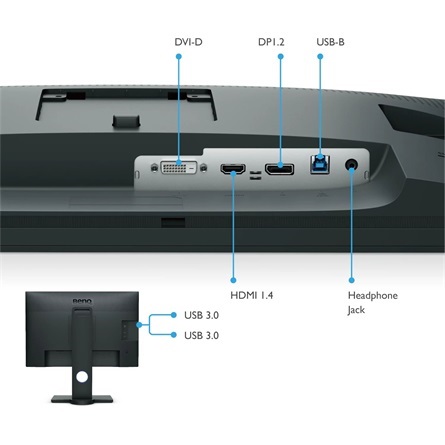 Benq 24,1" SW240 WUXGA IPS DP/DVI/HDMI/USB fekete LED monitor