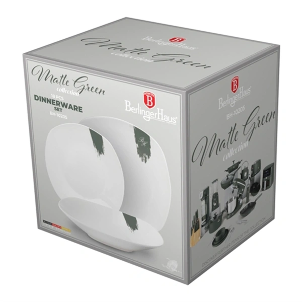 Berlinger Haus BH/10205 18 részes zöld étkészlet