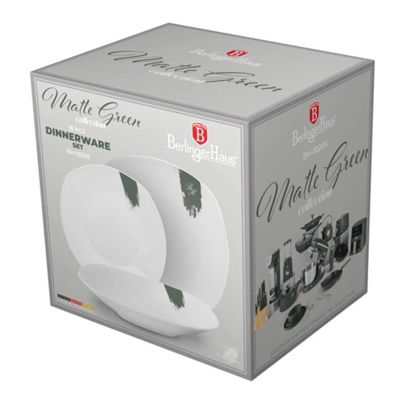 Berlinger Haus BH/10205 18 részes zöld étkészlet