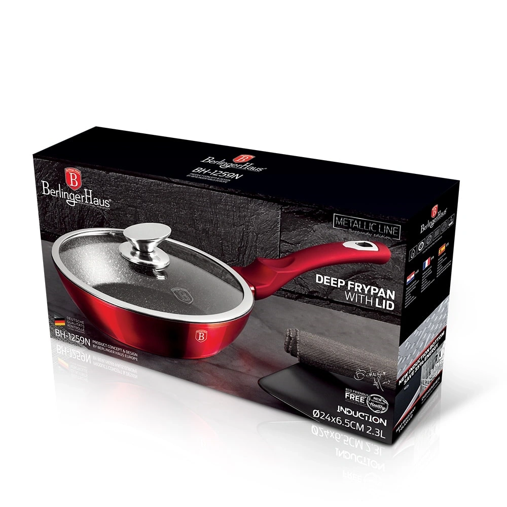Berlinger Haus BH/1259N 24 cm-es burgundy mélyserpenyő