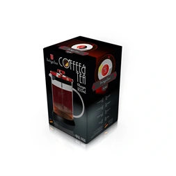 Berlinger Haus BH/1498 800 ml burgundy dugattyús kávé- és teafőző