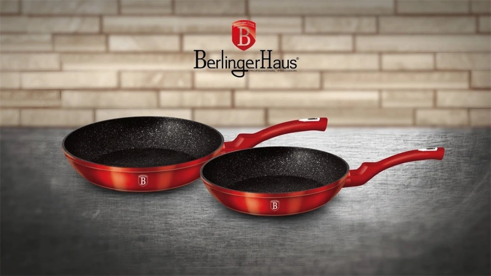 Berlinger Haus BH/1612NF 2 részes burgundy serpenyő szett