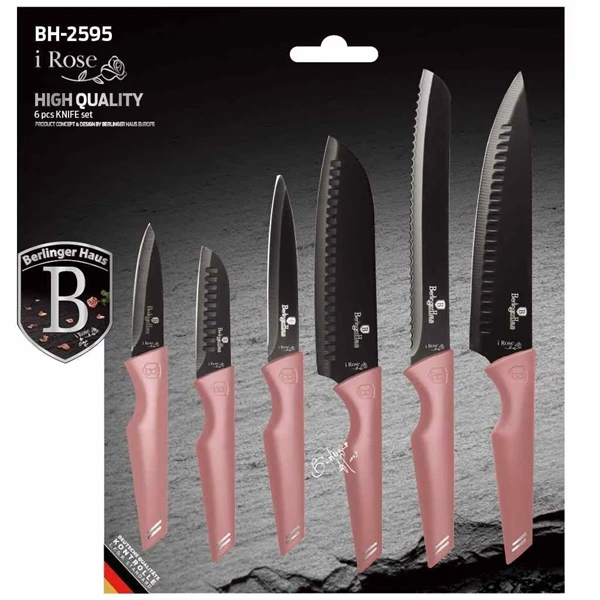 Berlinger Haus BH/2595 rózsaszín 6 részes késkészlet