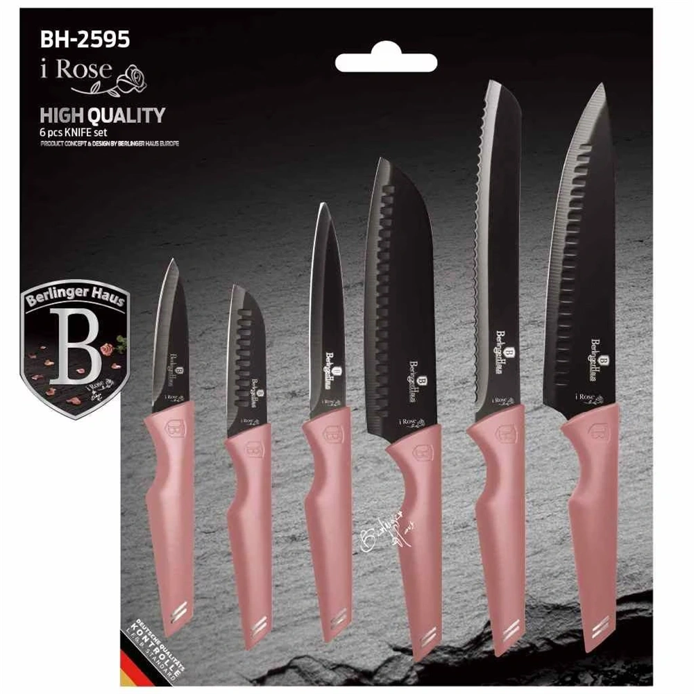 Berlinger Haus BH/2595 rózsaszín 6 részes késkészlet
