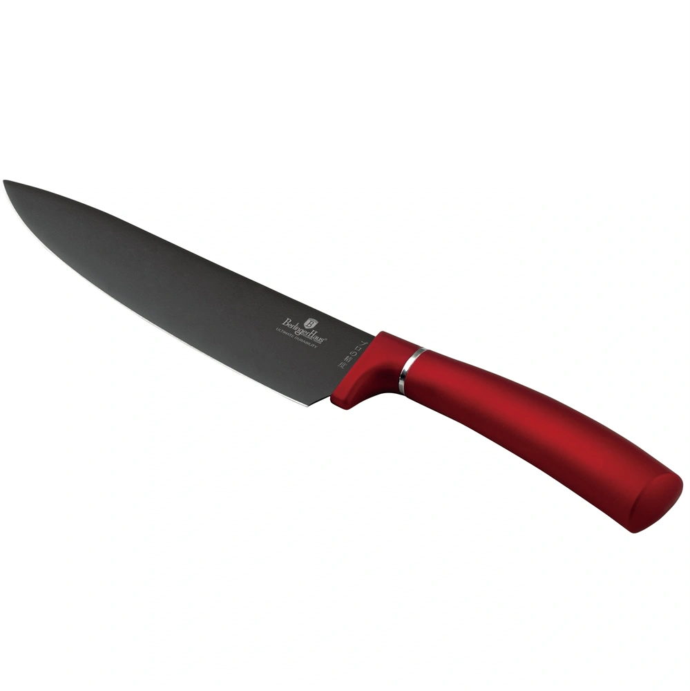 Berlinger Haus BH/2886 burgundi 6 részes késkészlet akácfa mágneses akasztóval