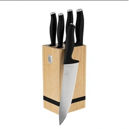 Berlinger Haus BH/2968 matt antracit 6 részes késkészlet bambusz állvánnyal