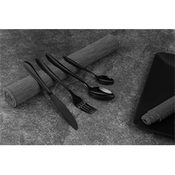 Berlinger Haus BH/3077 fényes fekete 24 részes evőeszköz készlet