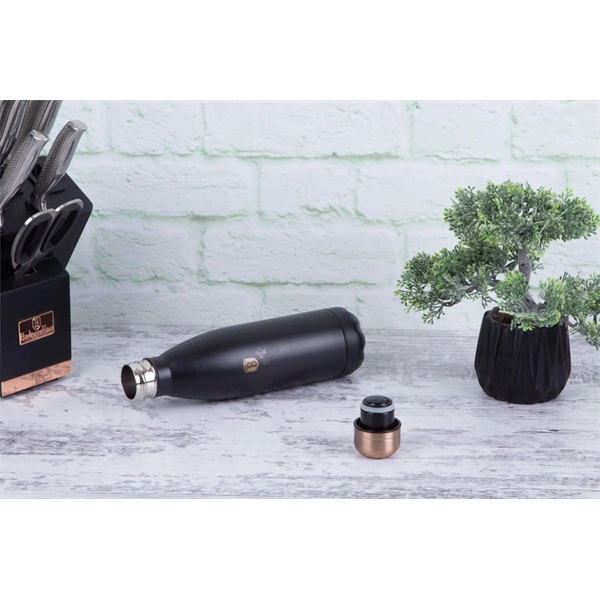 Berlinger Haus BH/6400A  0,5L, fekete- rózsaarany palack alakú termosz