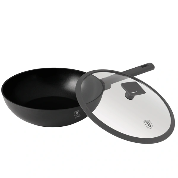 Berlinger Haus BH/8124 Antracit Collection 28 cm wok serpenyő fedővel
