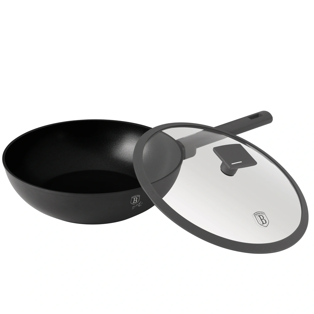 Berlinger Haus BH/8124 Antracit Collection 28 cm wok serpenyő fedővel