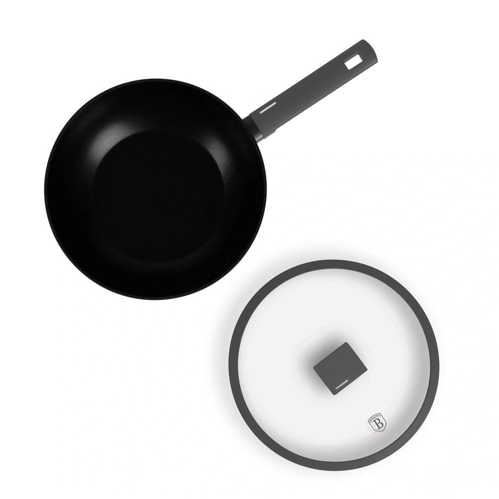 Berlinger Haus BH/8124 Antracit Collection 28 cm wok serpenyő fedővel