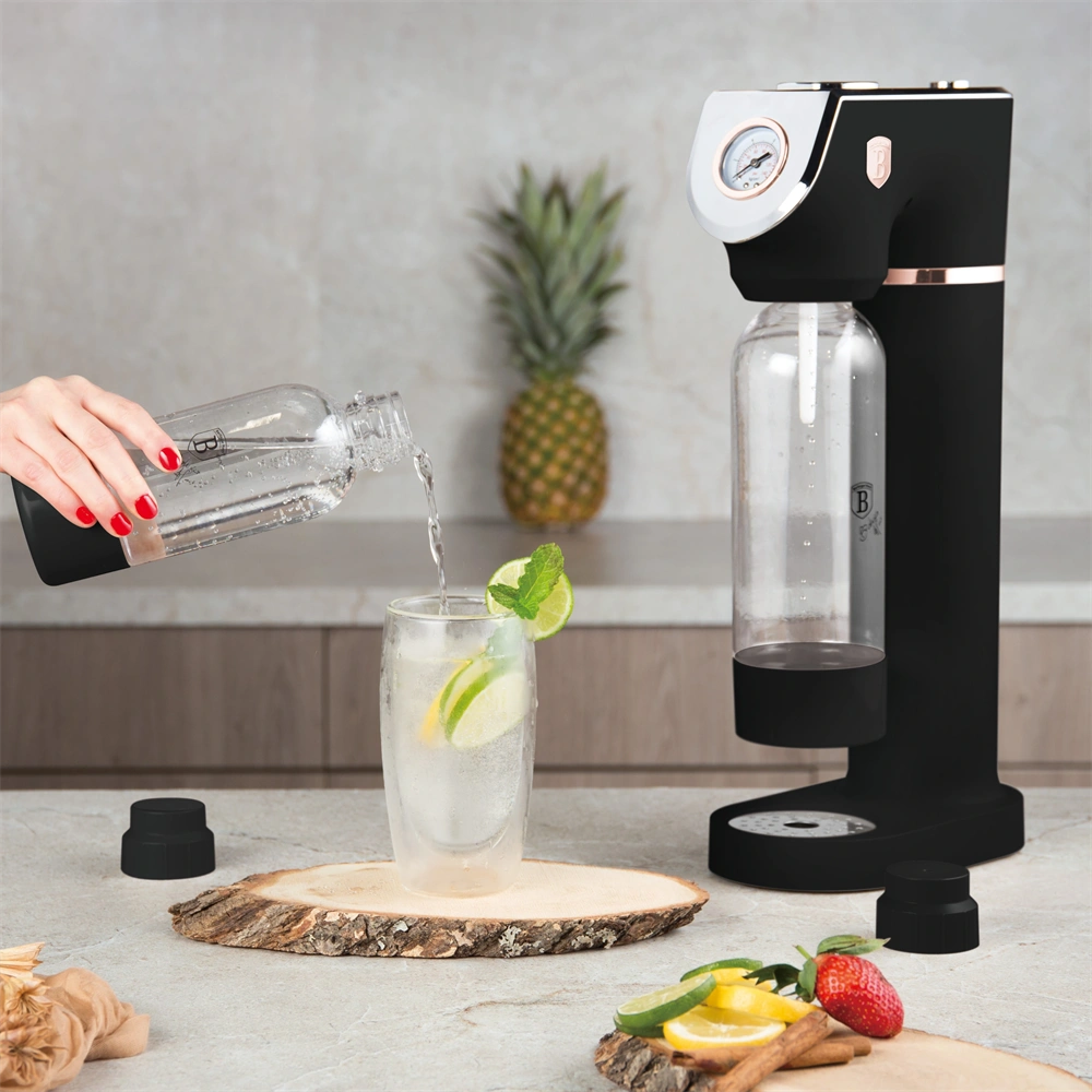 Berlinger Haus BH/8554 fekete- rózsaarany szódagép 2 palackkal 