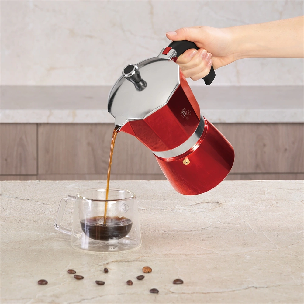 Berlinger Haus BH/8583 burgundy 9 személyes kotyogós kávéfőző