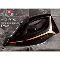 Berlinger Haus BH/9411 fekete -rózsaarany gőzölős vasaló
