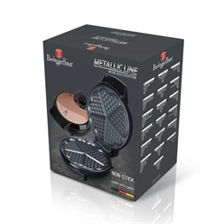 Berlinger Haus BH/9450 rózsaarany- fekete virág alakú gofrisütő