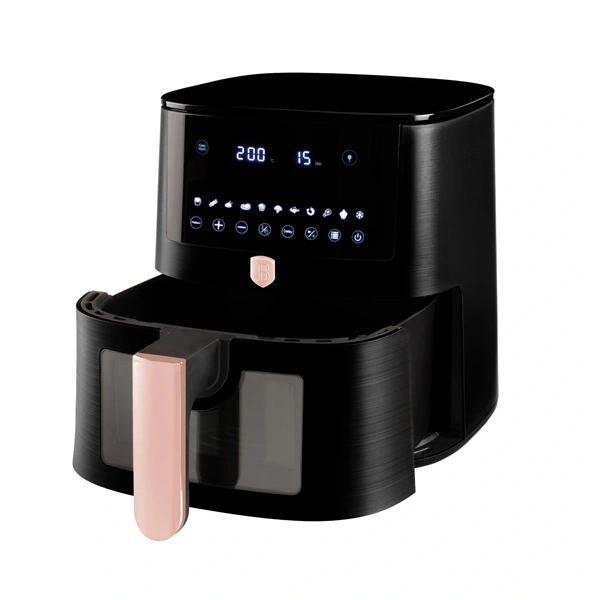 Berlinger Haus BH/9604 fekete- rózsaarany 8 L forrólevegős sütő