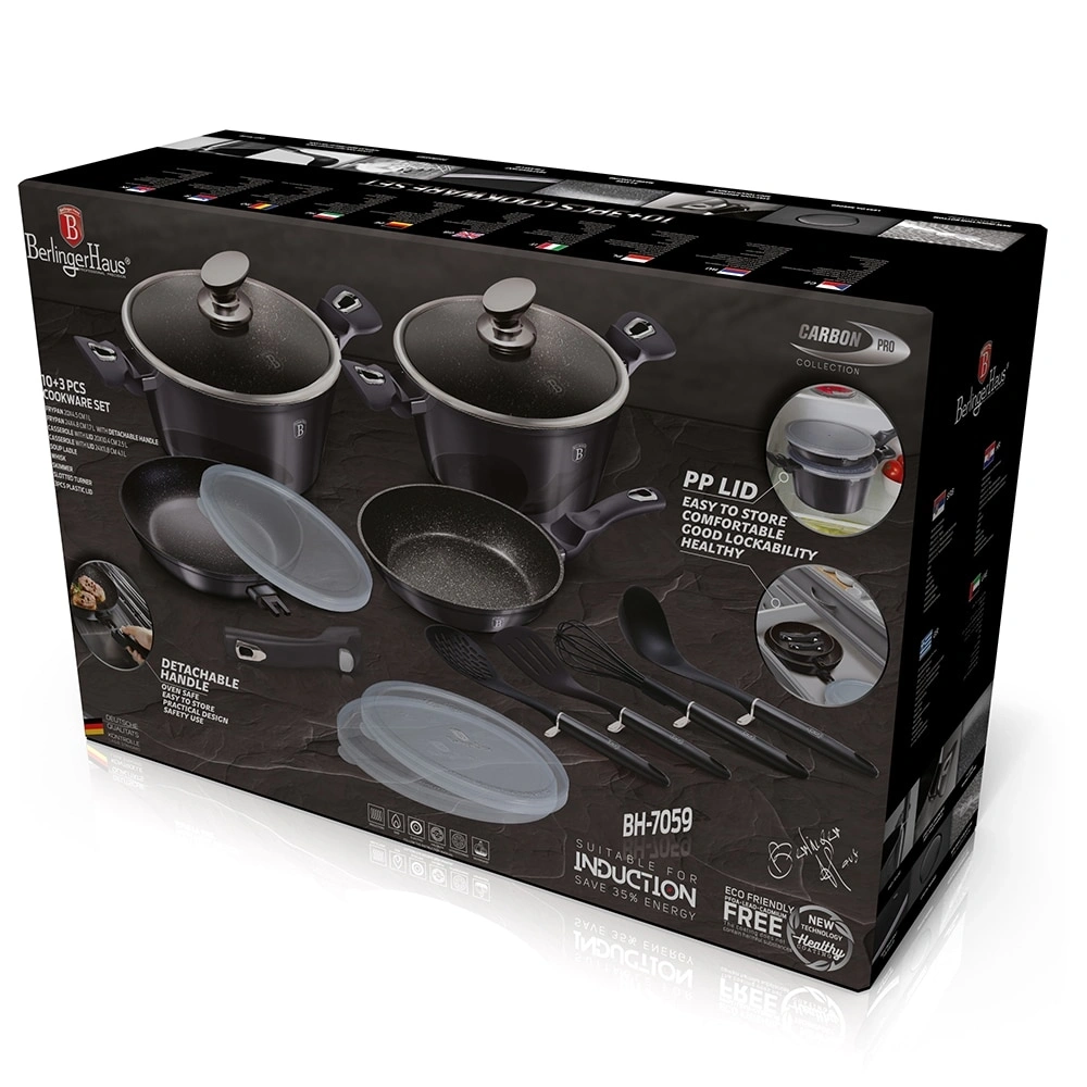 Berlinger Haus BH/7059Metallic Line Carbon Pro Edition 13 részes edénykészlet