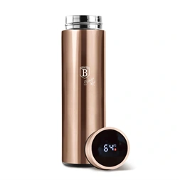 Berlinger Haus BH/7954A Metallic Line Rose Gold Edition LED-es hőfok kijelzővel, 500 ml  rózsaarany ivópalack