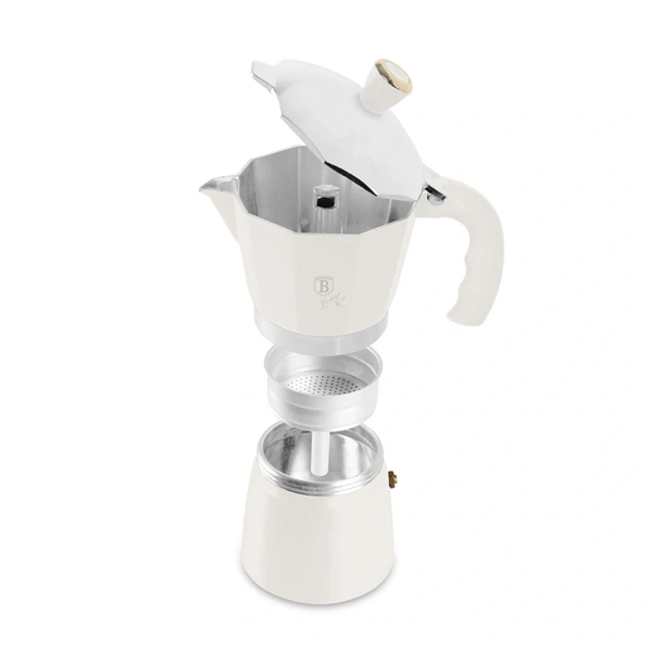 Berlinger Haus BH/8571 matt krémszínű 3 személyes kotyogós kávéfőző
