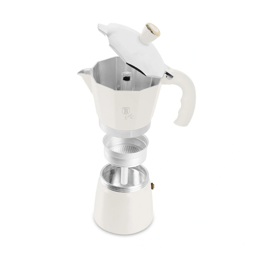 Berlinger Haus BH/8571 matt krémszínű 3 személyes kotyogós kávéfőző