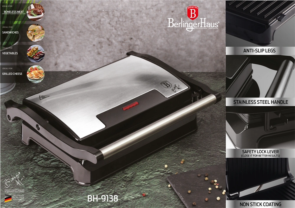 Berlinger Haus BH/9138 asztali kontakt grill