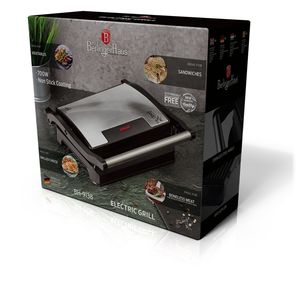 Berlinger Haus BH/9138 asztali kontakt grill