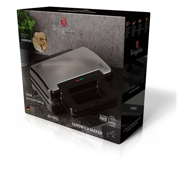 Berlinger Haus BH 9140 ezüst-fekete szendvicssütő