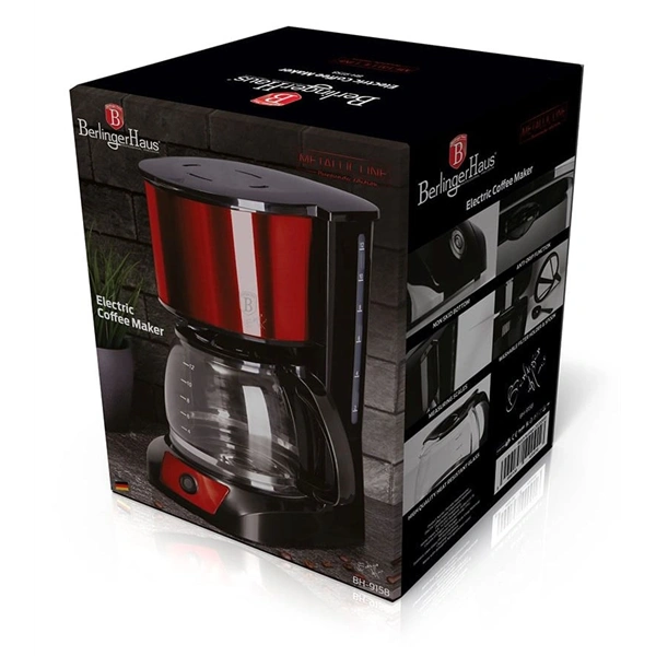 Berlinger Haus BH/9158 burgundy filteres kávéfőző