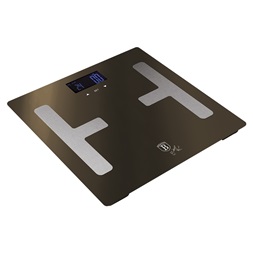 Berlinger Haus BH/9220 180 kg kapacitású, fekete testzsíranalizáló személymérleg