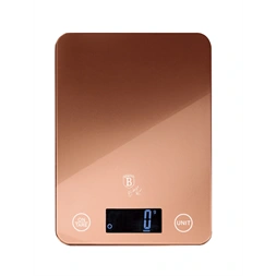 Berlinger Haus BH/9352  5 kg kapacitású rózsaarany üveg konyhai mérleg