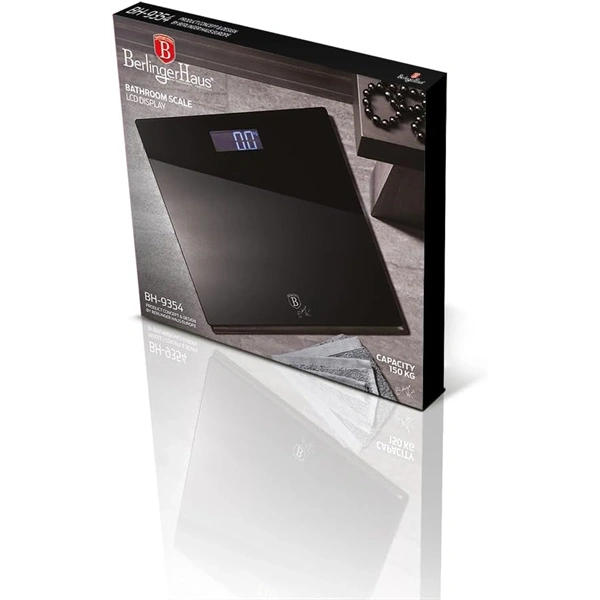 Berlinger Haus BH/9354 150 kg kapacitású fekete személymérleg