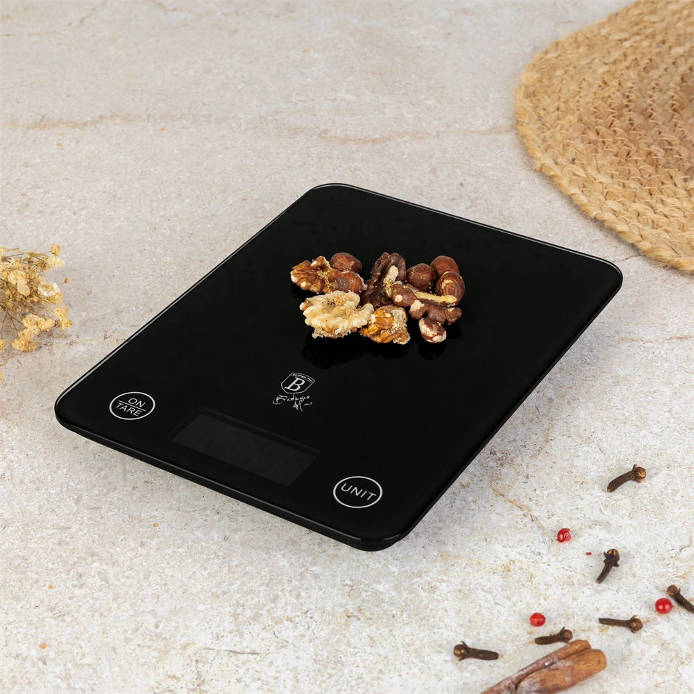 Berlinger Haus BH/9365 5 kg kapacitású fekete üveg konyhai mérleg