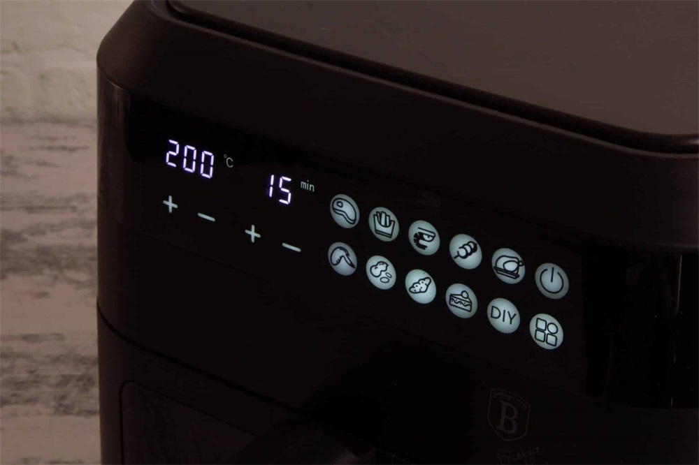Berlinger Haus BH/9446 6,3L fekete- rózsaarany forrólevegős sütő